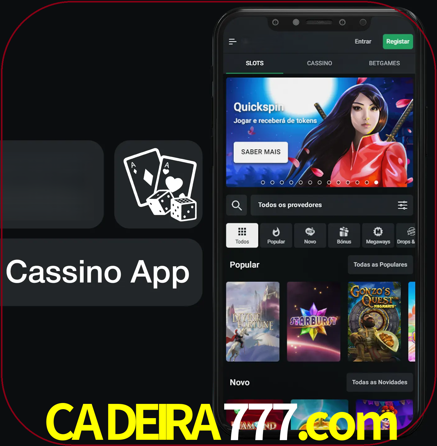 Jogue jogos de cassino e ganhe.