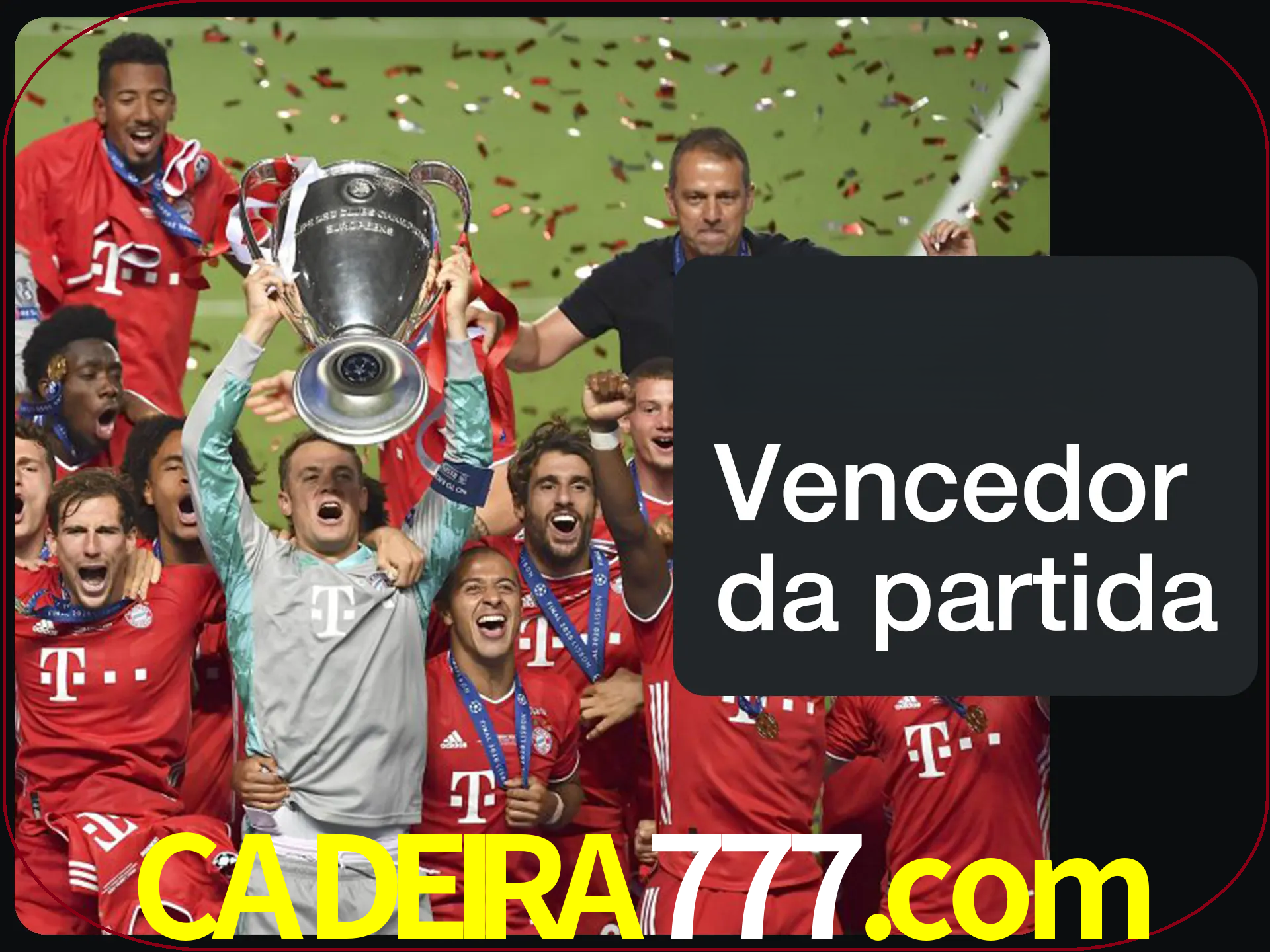 Aposte no vencedor e ganhe uma grande quantia de dinheiro.