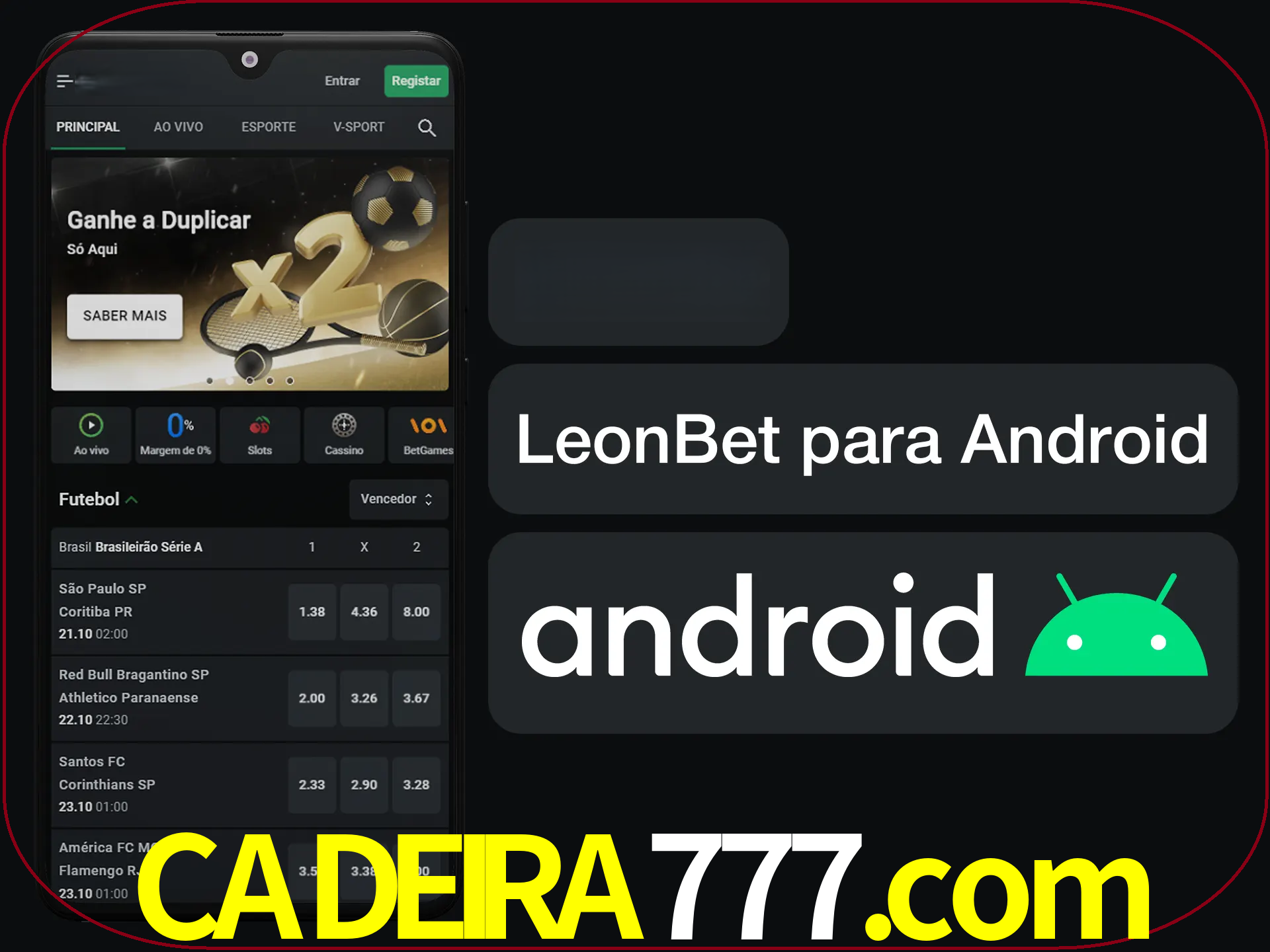 Adquira sua versão poket de LeonBet.