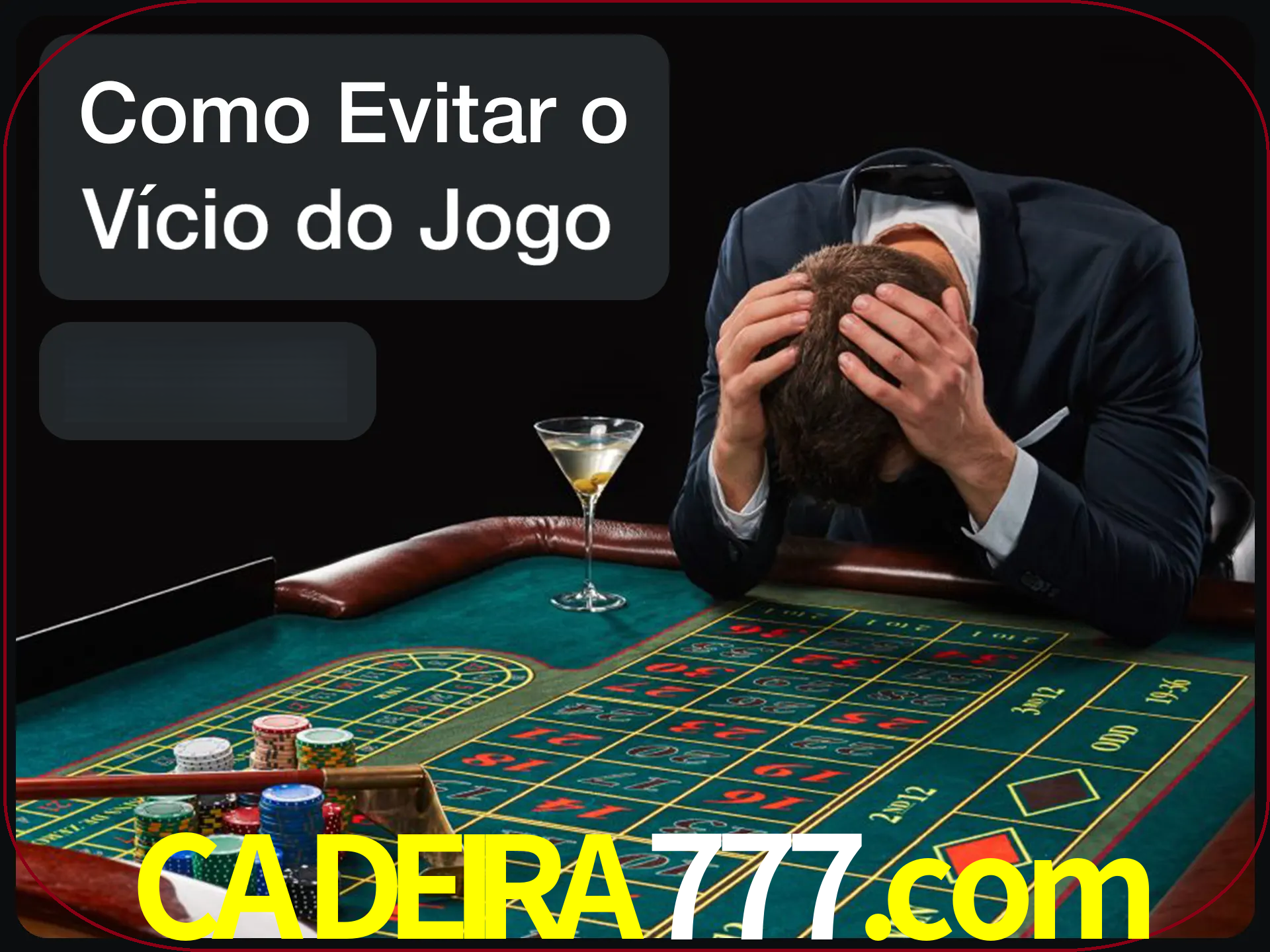 Você é responsável por cada uma de suas apostas.